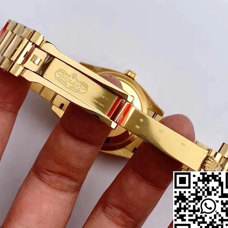 White Time M128238 Dial Roman Factory Rolex EW Day-Date Scale 0417